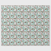 kerstmandedoekpapier voor beagle kerst cadeaupapier (Vlak)