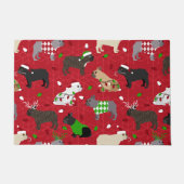 kerstmandehond Doormat Deurmat (Voorkant)