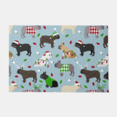 kerstmandehond Doormat Deurmat (Voorkant)