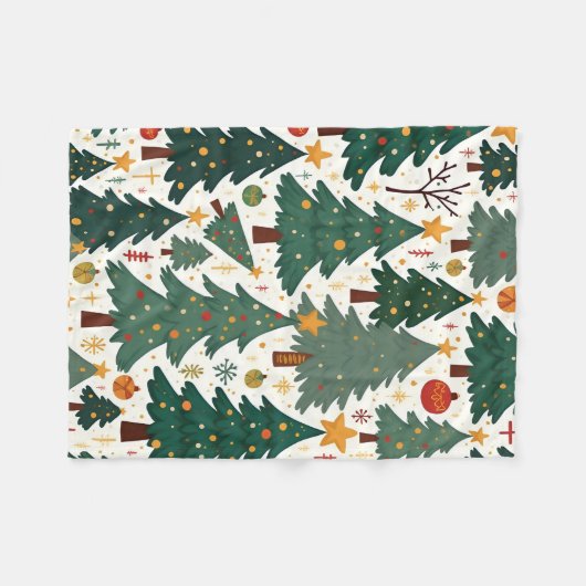 kerstmandeken fleece deken (Voorkant (Horizontaal))