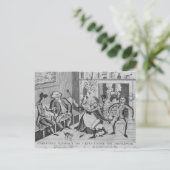 kerstmanden of een kus onder de feestdagenkaart (Staand voorkant)