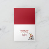 kerstmangel feestdagen kaart (Binnen)