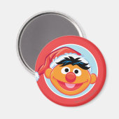 Kerstmanhoed Ernie Magneet (Voorkant / Achterkant)