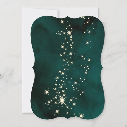 Kerstmanhoed, Glas, Groene Corporate Kerstmis Kaart (Achterkant)