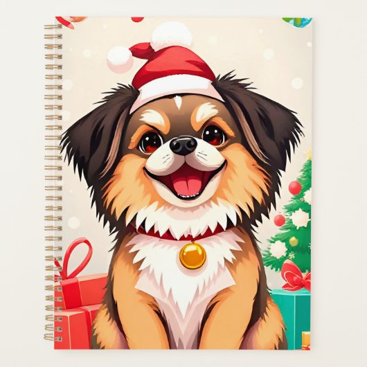 🎁Kerstmanhoofddeksel voor honden, planner voor fe (Voorkant)