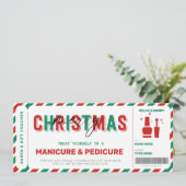 kerstmanicure Gift Voucher Mani Pedi (Staand voorkant)
