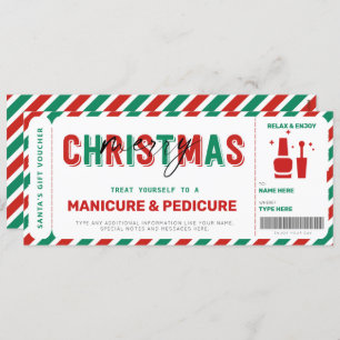 kerstmanicure Gift Voucher Mani Pedi