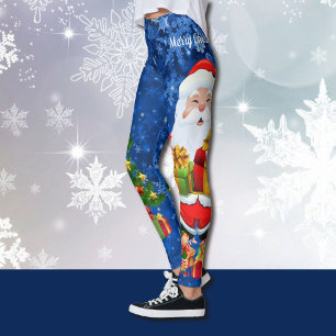 kerstmanie met kerstmanskerstboom Elves Fairy Cute Leggings