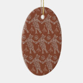 Kerstmanierkat & Koekjes Kerstboom Ornament (Rechts)