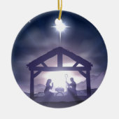 kerstmaniernativescherm keramisch ornament (Voorkant)