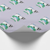 kerstmankementen met lavendel Myotone Goat Cadeaupapier (Hoek)