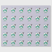 kerstmankementen met lavendel Myotone Goat Cadeaupapier (Vlak)