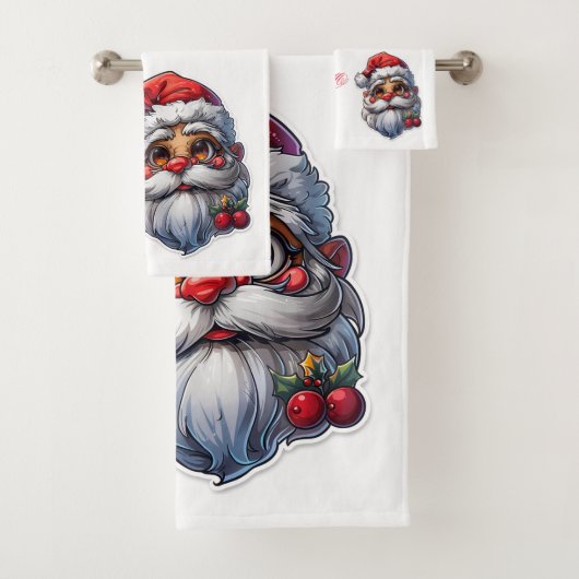Kerstmankerst Handdoekenset Bad Handdoek (Insitu)