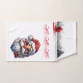 Kerstmankerst Handdoekenset Bad Handdoek (Handdoek)