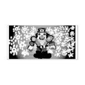 kerstmankertjes rubberstempel (Afrduk)