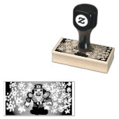 kerstmankertjes rubberstempel (Gestempeld)