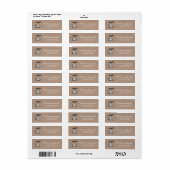 Kerstmanklauw Etiket (Full Sheet)