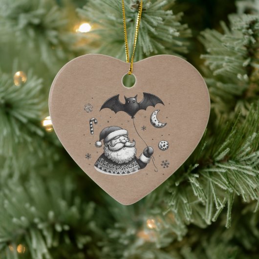 Kerstmanklauw Keramisch Ornament (Boom)