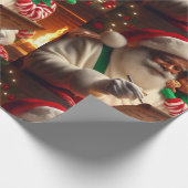 Kerstmanlijst Cadeaupapier (Hoek)
