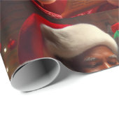Kerstmanlijst Cadeaupapier (Rol Hoek)