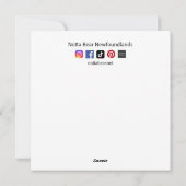 Kerstmanlijst, twee keer controleren feestdagenkaart (Achterkant)