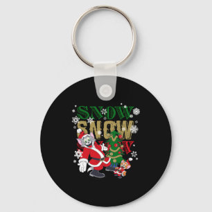 Kerstmannen Bij De Boom _1 Sleutelhanger
