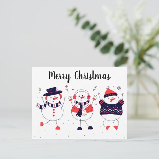 Kerstmannen Briefkaart (Staand voorkant)