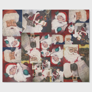 Kerstmannen cadeaupapier