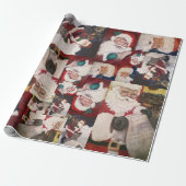 Kerstmannen  cadeaupapier (Uitgerold)