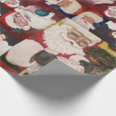 Kerstmannen  cadeaupapier (Hoek)