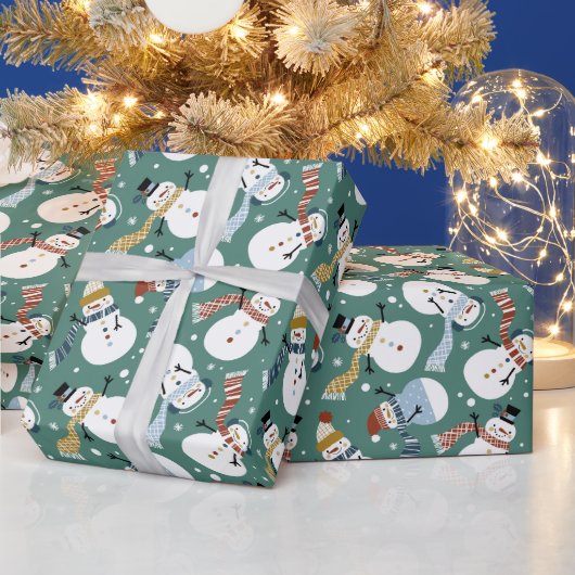 Kerstmannen Cadeaupapier (Feestdagen)