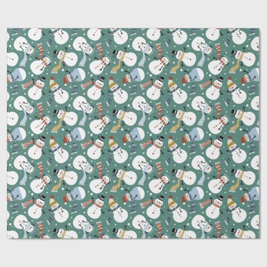 Kerstmannen Cadeaupapier (Vlak)