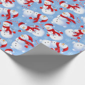 Kerstmannen Cadeaupapier (Hoek)