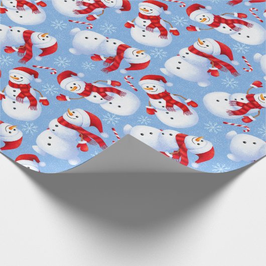 Kerstmannen Cadeaupapier (Hoek)