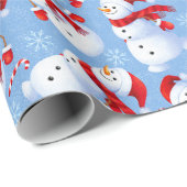 Kerstmannen Cadeaupapier (Rol Hoek)