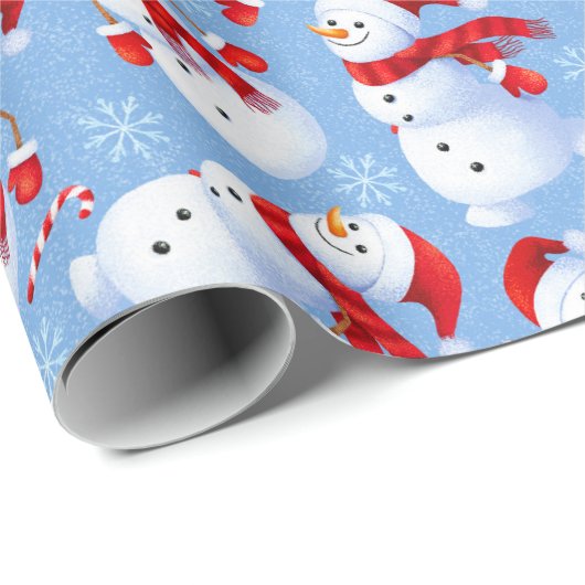 Kerstmannen Cadeaupapier (Rol Hoek)