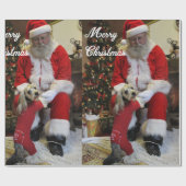 Kerstmannen Cadeaupapier (Vlak)