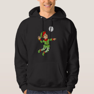 Kerstmannen Elf Volleybaljongens Meisjes Kinder Ti Hoodie