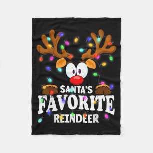 Kerstmannen en -vrouwen Sinterklaas' favoriete ren Fleece Deken