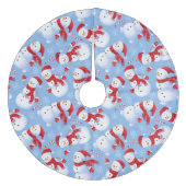 Kerstmannen Fleece Kerstboom Rok (Voorkant)