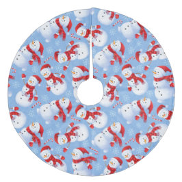 Kerstmannen Fleece Kerstboom Rok