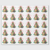 Kerstmannen Helpen Cadeaupapier (Vlak)