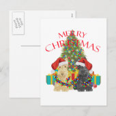Kerstmannen Helpen Feestdagenkaart (Voorkant / Achterkant)