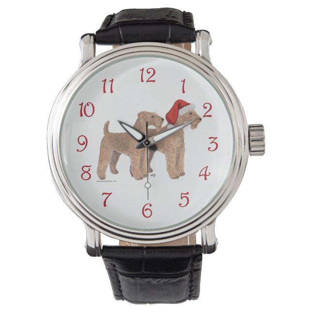 Kerstmannen Helpen Horloge (Voorkant)