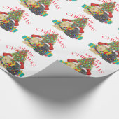 Kerstmannen Helpers Cadeaupapier (Hoek)