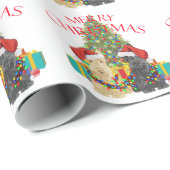 Kerstmannen Helpers Cadeaupapier (Rol Hoek)