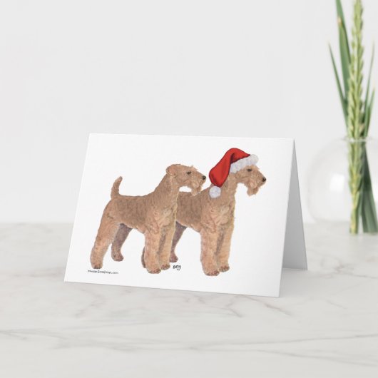 Kerstmannen Helpers Feestdagen Kaart (Voorkant)