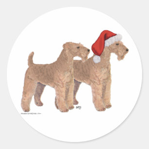 Kerstmannen Helpers Ronde Sticker