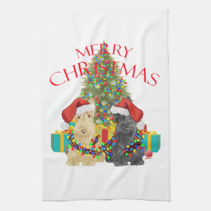 Kerstmannen Helpers Theedoek