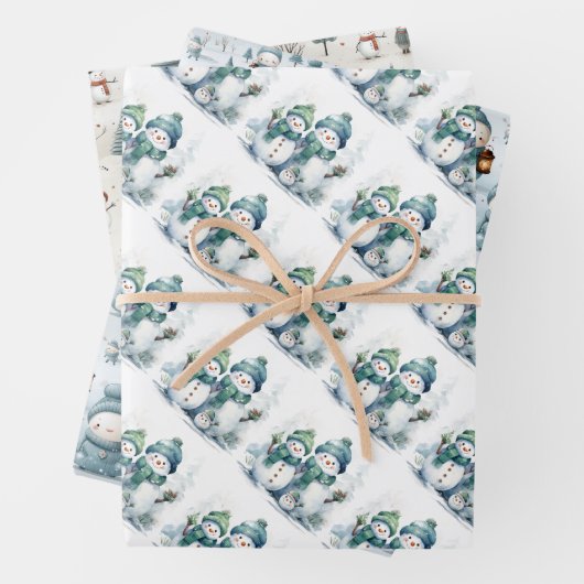 Kerstmannen Inpakpapier Vel (In situ)